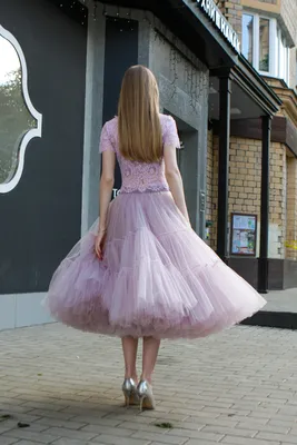 Купить Пышная ярусная юбка из фатина (60 цветов) в Москве в ШоуРуме платьев  по выгодной цене