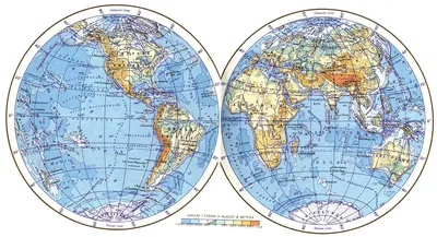 Большая физическая карта Скандинавии на русском языке | Швеция | Европа |  Maps of the World | Карты всех регионов, стран и территорий Мира