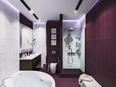 Ванная комната в темных тонах: дизайн идеи с фото