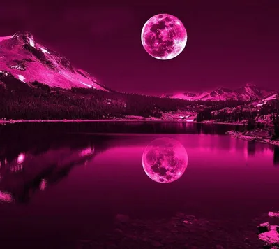 Фиолетовая луна фото