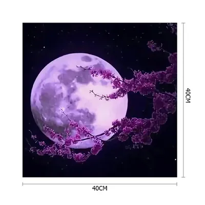 Фиолетовая луна Масляная краска по номерам Kit DIY Акриловая живопись на  холсте Безрамочная купить недорого — выгодные цены, бесплатная доставка,  реальные отзывы с фото — Joom