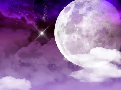 Фиолетовая луна иллюстрация вектора. иллюстрации насчитывающей ñ€ð°ñ ñ  ðºð°ð· - 49552251