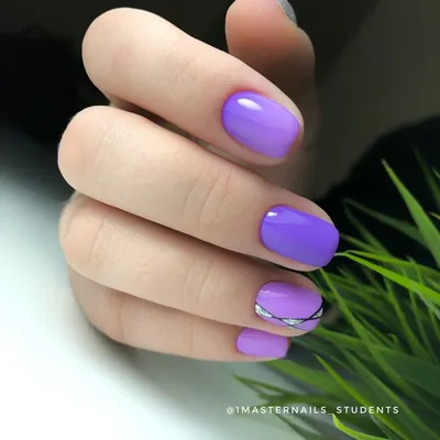 маникюр #нежно #весенний #яркий #ногти #фиолетовый #лавандовый | Дизайн  ногтей для маникюра, Фиолетовый маникюр, Маникюр