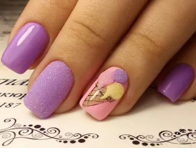 Идеи маникюра фиолетового цвета - фото идей дизайна ногтей - Best Маникюр