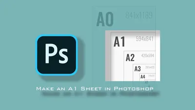 Make an A1 in photoshop - YouTube