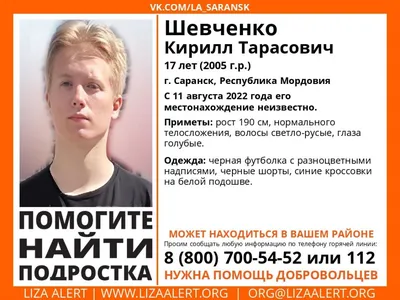 В Пензе разыскивают 17-летнего парня из Саранска — Общество — Пенза СМИ