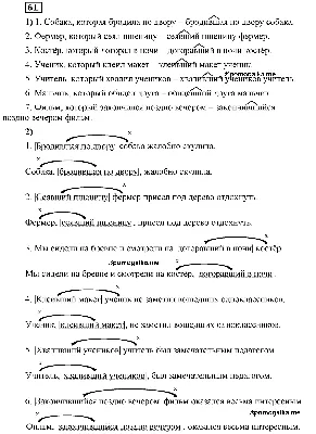 Глава 5. Упражнение №61 - ГДЗ по русскому языку 6 класс Шмелёв, Флоренская  с подробным пояснением
