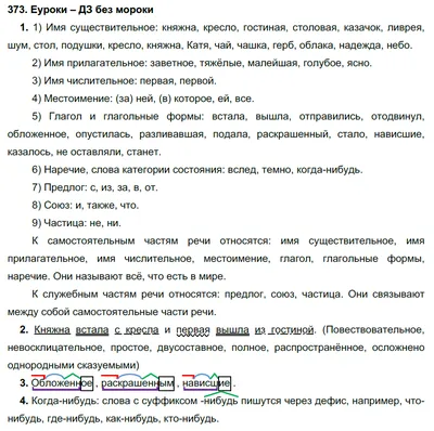 ГДЗ Русский Разумовская 7 класс № 373 | Получи за д/з 5