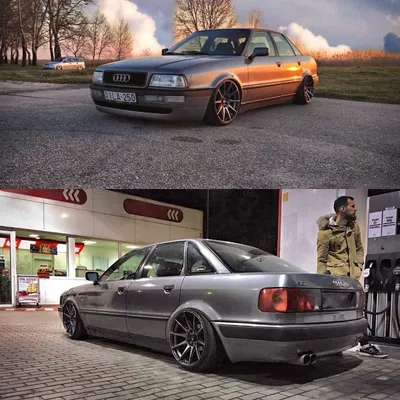 Audi 80 B4 2.8 Quattro на льду - YouTube