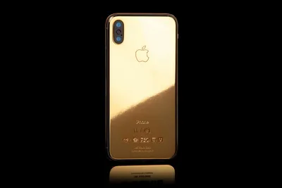 iPhone Xs Max ICON (6,5 дюйма) из цельного золота 18 карат | Goldgenie