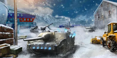 ArtStation - wot blitz kryoss northpole base fanart