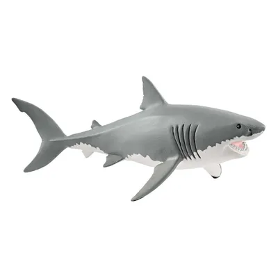 Большая белая акула 17,7 см Carcharodon carcharias — фигурка игрушка  Schleich 14809 — купить в интернет-магазине Новая Фантазия