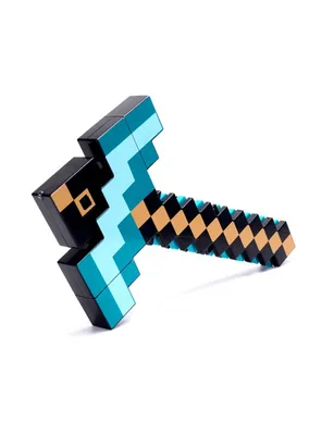 Алмазная кирка-меч трансформер Манкрафт из самой популярной игры Minecraft.  Пиксельный меч Манкрафт. Аутентичное оружие из компьютерной игры. Но теперь  в реальной жизни.