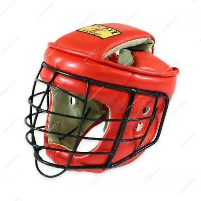 Шлем с маской для АРБ Рэй-спорт Титан-2 кожа (красный) - купить | лучшая  цена в Интернет-магазине IronSport, Белгород и Россия
