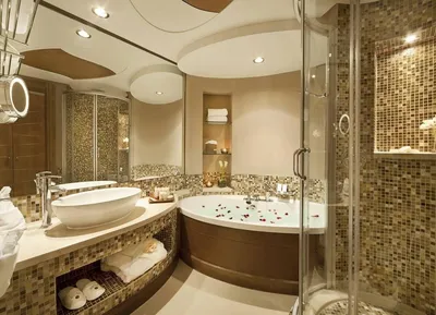 Красивые Ванные комнаты в квартире - 73 фото