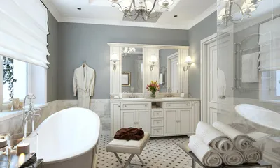 Большая ванная комната: 110 фото лучших вариантов оформления и организации  пространстваДекор и дизайн интерьера