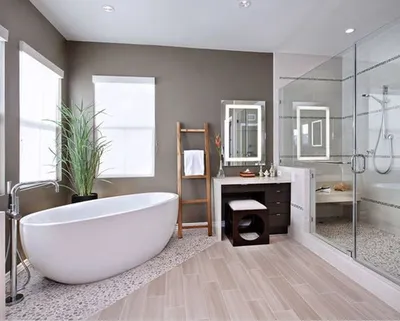 Большая ванная комната: идеи по оформлению комфортного интерьера (50 фото)  | Дизайн и интерьер ванной комнаты