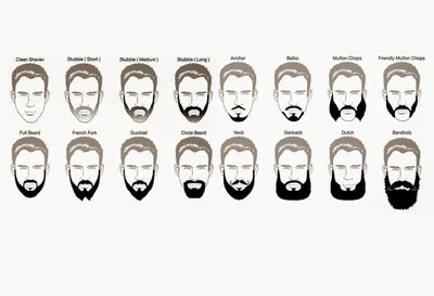 Борода у мужчин красивая без усов - 86 фото