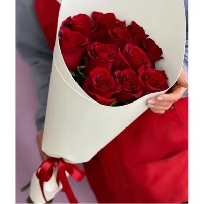 Букет из 11 красных роз в Павлодаре заказать с доставкой 🌷