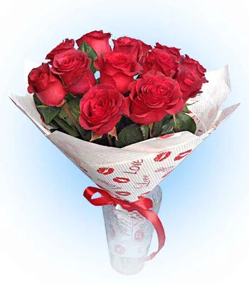 Букет из 13 роз - Состав: роза 13 шт., упаковка, лента.