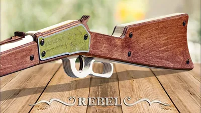 Как сделать Winchester 1886 из дерева? REBEL от T.A.R.G. - YouTube