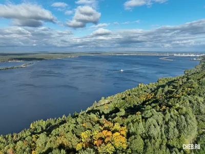 Река Волга в районе Нового города - Чебоксары