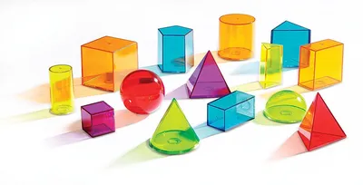 Набор объемных геометрических фигур Learning Resources купить в  интернет-магазине игрушек Умный Котик
