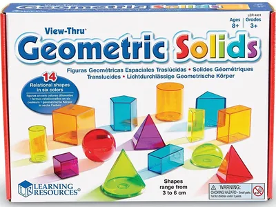 Набор объемных геометрических фигур\\ LER4331 Learning Resources – купить в  интернет магазине «Дошкольник+»