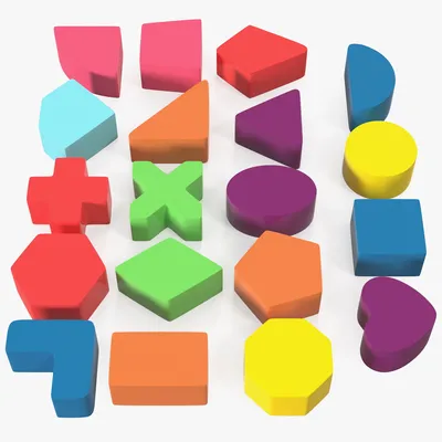 Набор пластиковых геометрических фигур 3D Модель $19 - .3ds .fbx .obj .c4d  .usdz .max .ma .gltf .unitypackage .upk .lxo .blend - Free3D