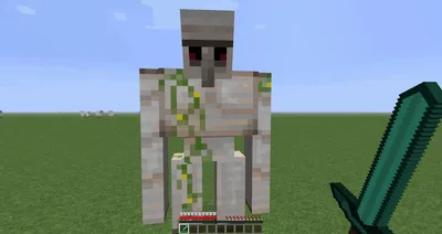 Железный Голем в Minecraft PE на Android - Как сделать железного голема в  Майнкрафт на Андроид