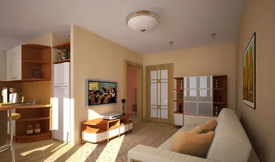 Дизайн интерьера для хрущевки: в санузле, прихожей, гостиной, спальне,  кухне | iLEDS.ru