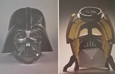Оригинальный шлем Дарта Вейдера со съемок Star Wars. Необычный ракурс |  Пикабу