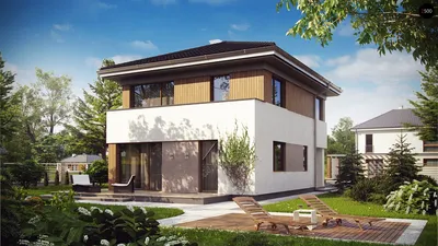 Двухэтажные дома из СИП панелей | Проекты и план двухэтажных домов из SIP  панелей | SK-evrodom