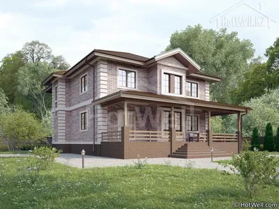 Проекты двухэтажных домов и коттеджей в Казахстане - HotWell.KZ - HotWell.kz
