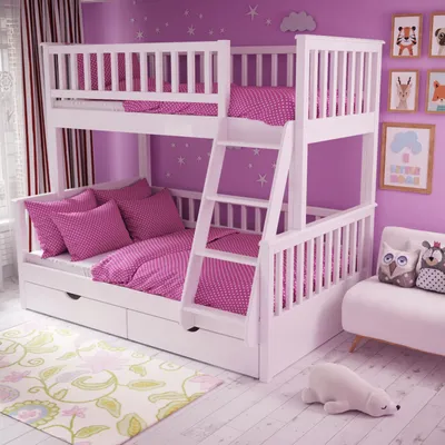 Детская двухъярусная кровать «Модера» в магазине Little Home
