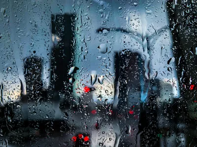 Рисунок за окном дождь - 38 фото