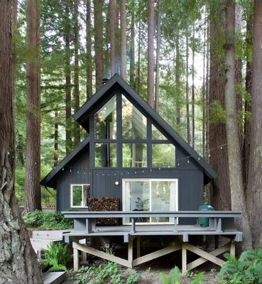 Замечательный домик в лесу со стильными интерьерами 〛 ◾ Фото ◾ Идеи ◾ Дизайн
