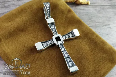 Серебряный крест Доминика Торетто (Вин Дизеля из Форсажа) (15 г) купить по  цене 5531 руб с доставкой в Самару.