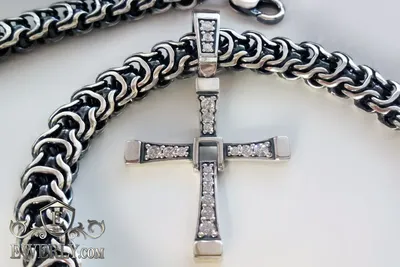 Крест Вин Дизеля из Форсажа (серебро 925) (15 г) купить по цене 5440 руб с  доставкой в Брянск.