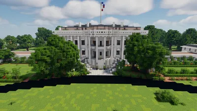 В Minecraft воссоздали Белый дом в масштабе 1:1 - Shazoo