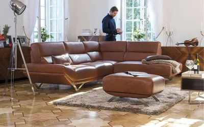 Кожаные угловые диваны - обязательный атрибут роскошной гостиной - магазин  мебели Dommino