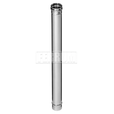 Дымоход Феррум ф115 1м н0,8 из нержавеющей стали AISI 430/0,8мм – цена в  Москве, купить Дымоходы одноконтурные Феррум (Ferrum) в интернет-магазине  Vent-Style.ru