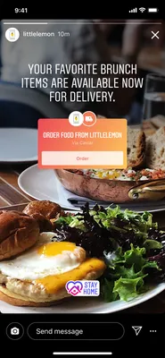 Instagram запустил функцию заказа еды в Stories | ELLE