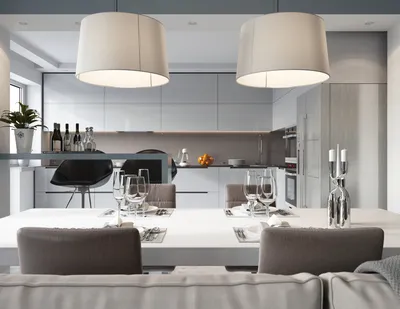 Дизайн комнаты зал кухня » Дизайн 2021 года - новые идеи и примеры работ