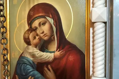 Августовская икона Божией Матери купить в церковной лавке Данилова монастыря