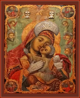 Икона Божией Матери Покрывающая — Свято-Благовещенская, Пресвятой  Богородицы обитель, что в Бортничах города Киева