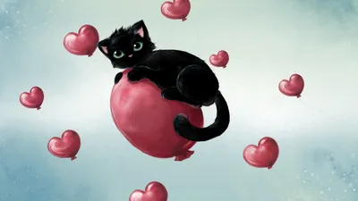 Светильник ночник силиконовый Super Cat котик с сердцем (розовый) купить в  Минске – 🚀 Мобильные штучки