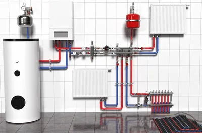 Типовая схема подключения газового котла