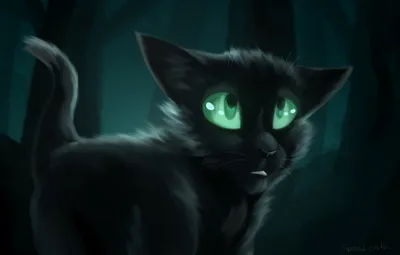 Обои Cats-Warriors, Горелый, Коты-Воители, by Speedienth, Ravenpaw картинки  на рабочий стол, раздел живопись - скачать