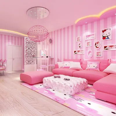 Красивая розовая комната - 73 фото